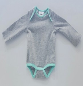 Romper grey and blue