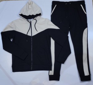 Hoodie Set Off-White & Black