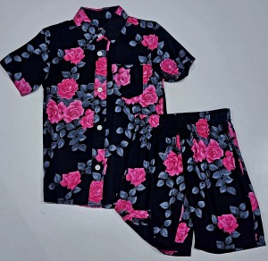 BOYS HALF SLEEVE PRINTED SHIRT & PRINTED SHORTS